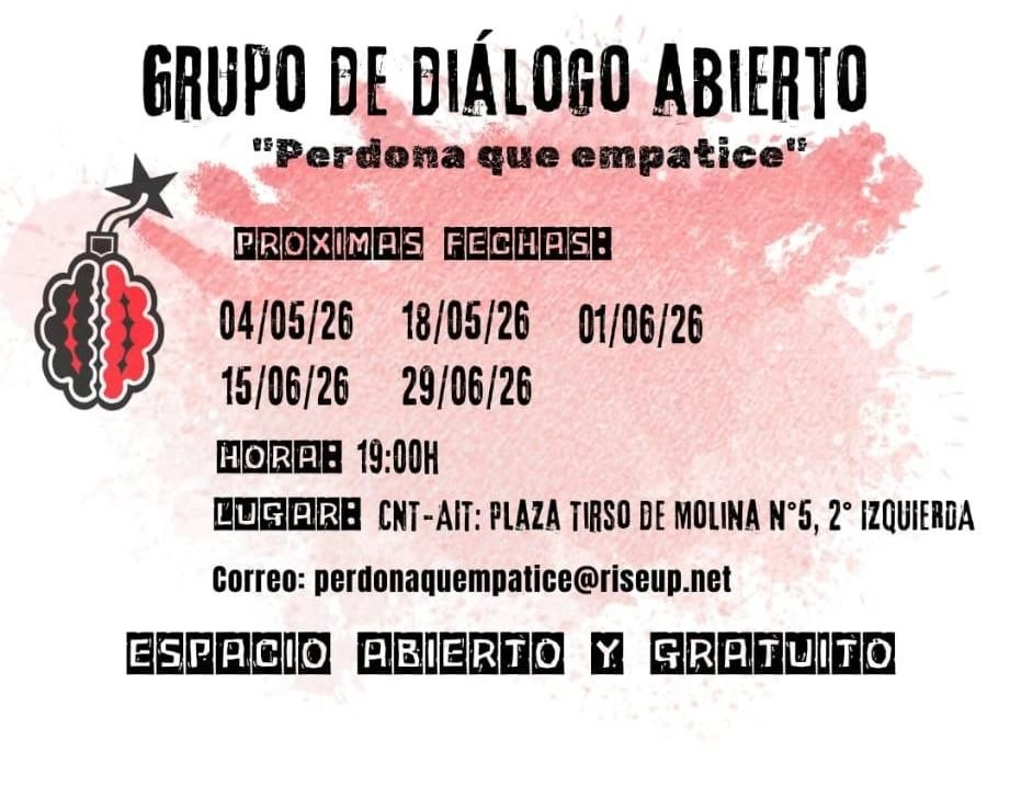 Grupo de apoyo abierto y gratuíto de salud mental - Perdona que empatice