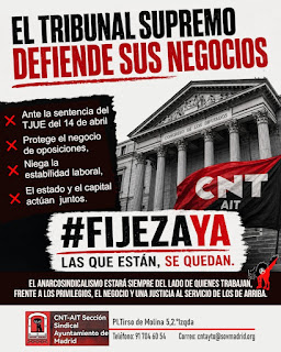 El Tribunal Supremo defiende sus negocios atacando a la clase trabajadora 1 El Tribunal Supremo, defiende sus negocios