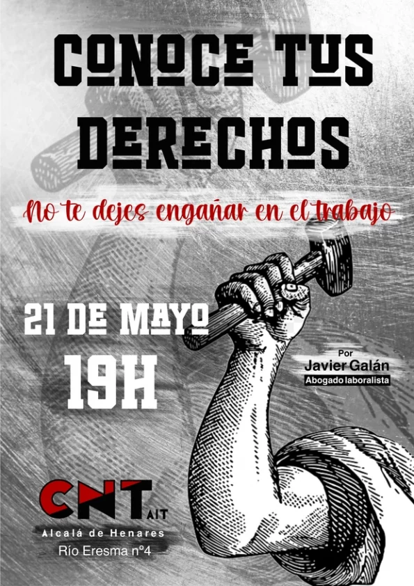 Conoce tus derechos el 21 de mayo en Alcalá de Henares 1 Conoce tus Derechos